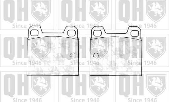 Quinton Hazell BP143 - Гальмівні колодки, дискові гальма autocars.com.ua