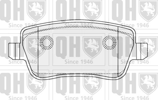 Quinton Hazell BP1506 - Гальмівні колодки, дискові гальма autocars.com.ua