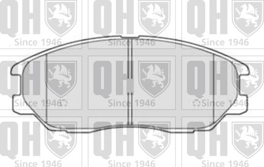 Quinton Hazell BP1510 - Гальмівні колодки, дискові гальма autocars.com.ua