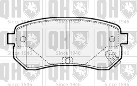 Quinton Hazell BP1516 - Гальмівні колодки, дискові гальма autocars.com.ua