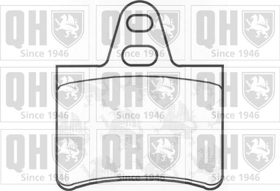 Quinton Hazell BP151 - Гальмівні колодки, дискові гальма autocars.com.ua