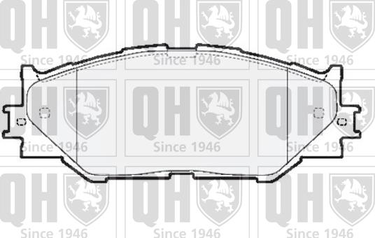 Quinton Hazell BP1520 - Гальмівні колодки, дискові гальма autocars.com.ua