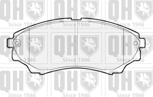 Quinton Hazell BP1523 - Гальмівні колодки, дискові гальма autocars.com.ua