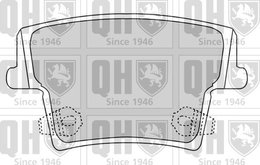 Quinton Hazell BP1534 - Гальмівні колодки, дискові гальма autocars.com.ua