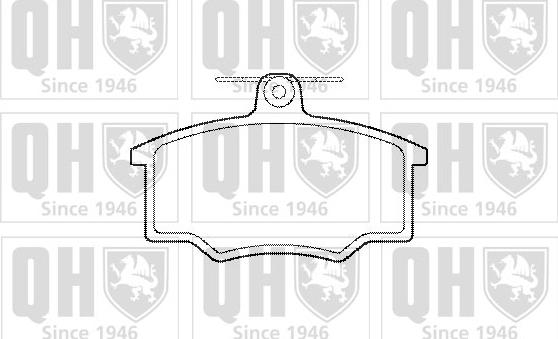 Quinton Hazell BP153 - Гальмівні колодки, дискові гальма autocars.com.ua