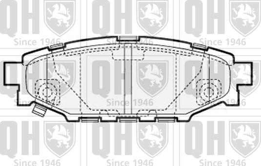 Quinton Hazell BP1544 - Гальмівні колодки, дискові гальма autocars.com.ua