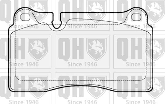 Quinton Hazell BP1566 - Гальмівні колодки, дискові гальма autocars.com.ua