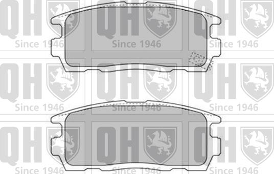 Quinton Hazell BP1580 - Гальмівні колодки, дискові гальма autocars.com.ua