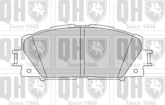 Quinton Hazell BP1586 - Гальмівні колодки, дискові гальма autocars.com.ua