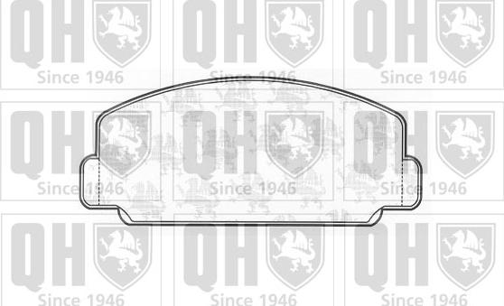 Quinton Hazell BP158 - Гальмівні колодки, дискові гальма autocars.com.ua