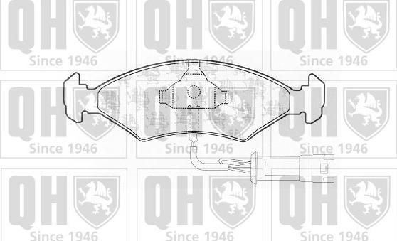 Quinton Hazell BP160 - Гальмівні колодки, дискові гальма autocars.com.ua
