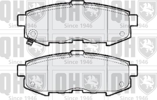 Quinton Hazell BP1610 - Гальмівні колодки, дискові гальма autocars.com.ua