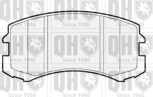 Quinton Hazell BP1613 - Гальмівні колодки, дискові гальма autocars.com.ua