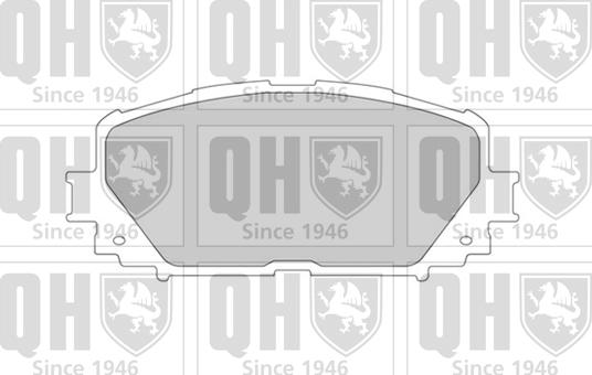 Quinton Hazell BP1617 - Гальмівні колодки, дискові гальма autocars.com.ua