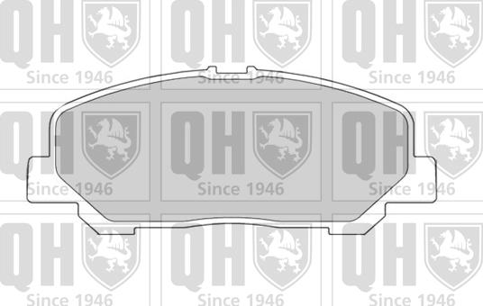 Quinton Hazell BP1620 - Гальмівні колодки, дискові гальма autocars.com.ua