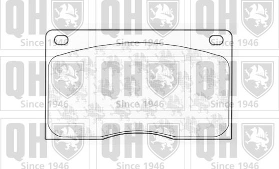 Quinton Hazell BP164 - Гальмівні колодки, дискові гальма autocars.com.ua