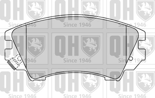 Quinton Hazell BP1662 - Гальмівні колодки, дискові гальма autocars.com.ua