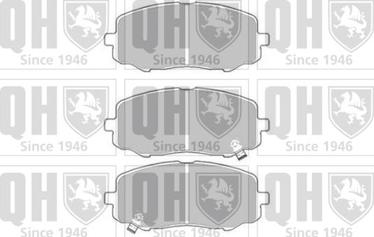 Quinton Hazell BP1670 - Гальмівні колодки, дискові гальма autocars.com.ua
