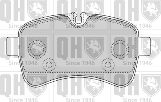 Quinton Hazell BP1672 - Гальмівні колодки, дискові гальма autocars.com.ua