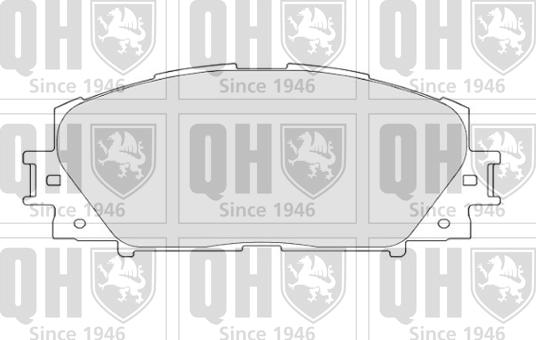 Quinton Hazell BP1682 - Гальмівні колодки, дискові гальма autocars.com.ua