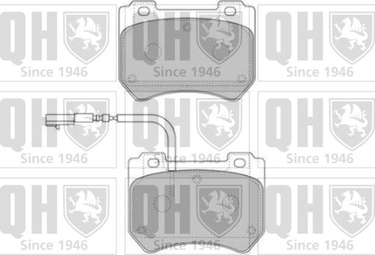 Quinton Hazell BP1685 - Гальмівні колодки, дискові гальма autocars.com.ua