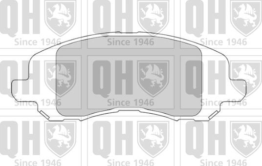 Quinton Hazell BP1695 - Гальмівні колодки, дискові гальма autocars.com.ua