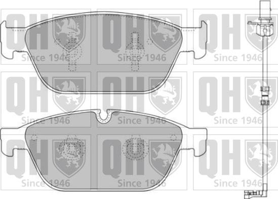 Quinton Hazell BP1748 - Гальмівні колодки, дискові гальма autocars.com.ua