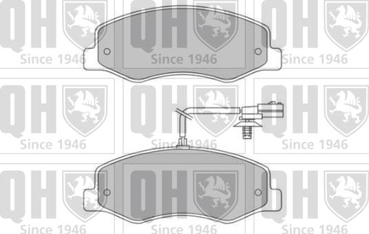Quinton Hazell BP1801 - Гальмівні колодки, дискові гальма autocars.com.ua