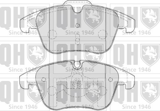 Quinton Hazell BP1809 - Гальмівні колодки, дискові гальма autocars.com.ua