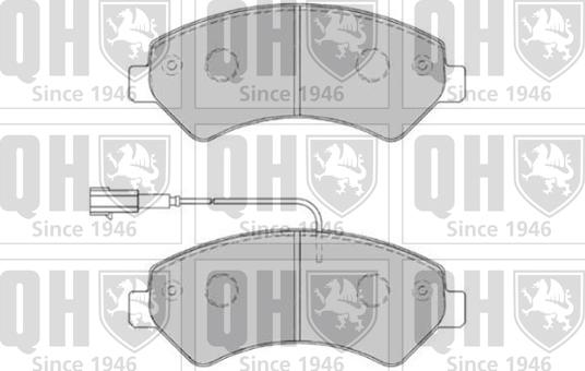 Quinton Hazell BP1829 - Гальмівні колодки, дискові гальма autocars.com.ua