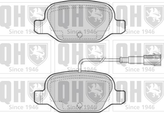 Quinton Hazell BP1852 - Гальмівні колодки, дискові гальма autocars.com.ua