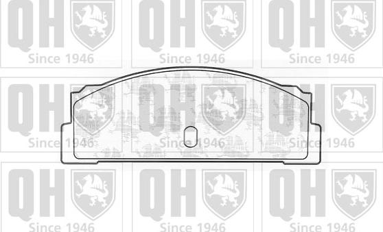 Quinton Hazell BP186 - Гальмівні колодки, дискові гальма autocars.com.ua