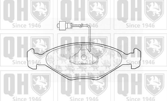 Quinton Hazell BP210 - Тормозные колодки, дисковые, комплект autodnr.net