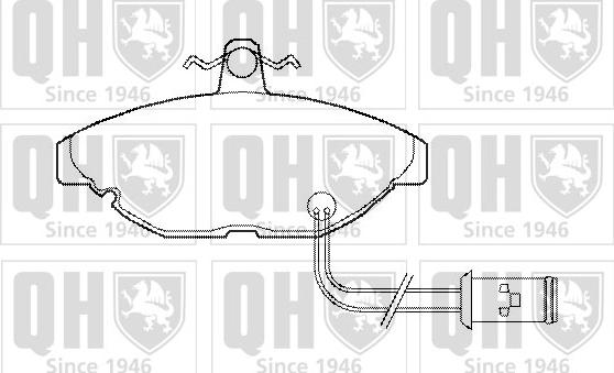 Quinton Hazell BP228 - Гальмівні колодки, дискові гальма autocars.com.ua