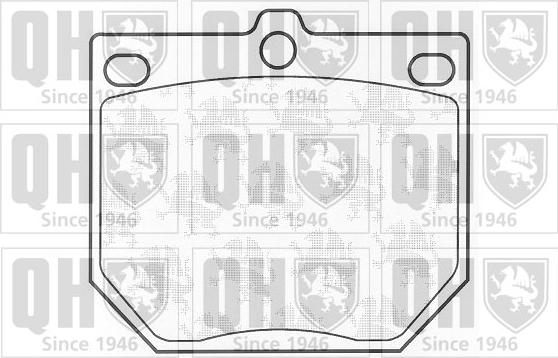 Quinton Hazell BP231 - Гальмівні колодки, дискові гальма autocars.com.ua