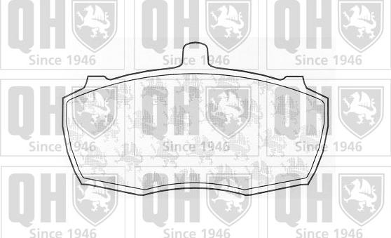 Quinton Hazell BP294 - Гальмівні колодки, дискові гальма autocars.com.ua