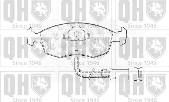 Quinton Hazell BP324 - Гальмівні колодки, дискові гальма autocars.com.ua