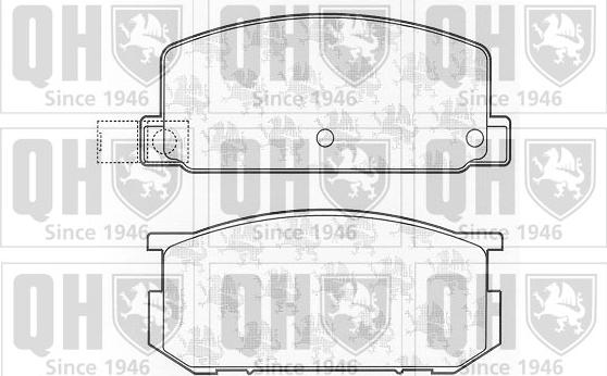 Quinton Hazell BP341 - Гальмівні колодки, дискові гальма autocars.com.ua