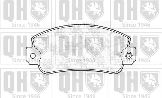 Quinton Hazell BP344 - Гальмівні колодки, дискові гальма autocars.com.ua