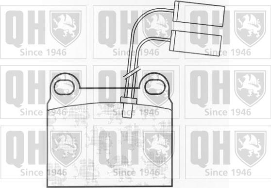 Quinton Hazell BP346 - Гальмівні колодки, дискові гальма autocars.com.ua