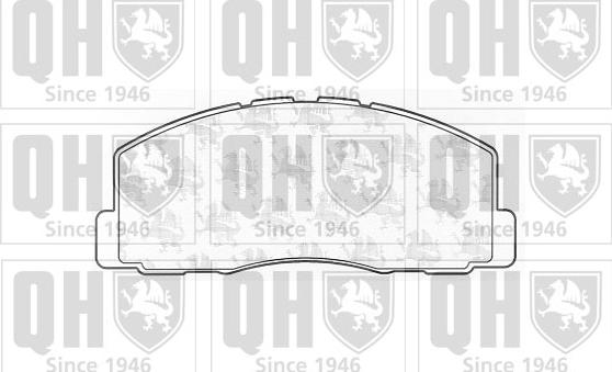 Quinton Hazell BP352 - Гальмівні колодки, дискові гальма autocars.com.ua