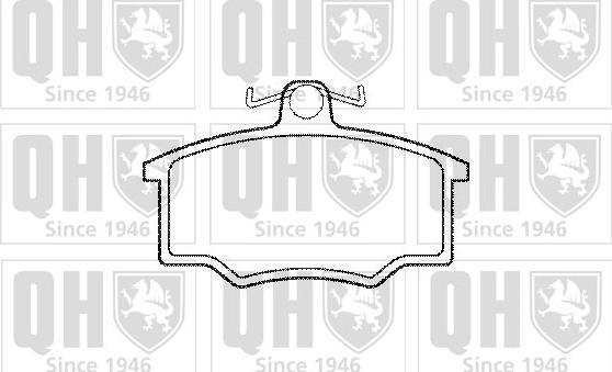 Quinton Hazell BP370 - Гальмівні колодки, дискові гальма autocars.com.ua