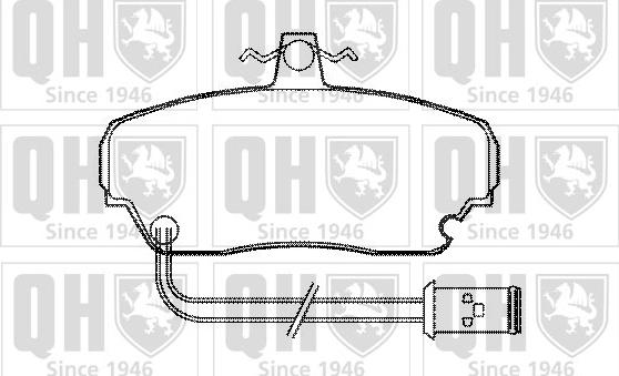 Quinton Hazell BP380 - Гальмівні колодки, дискові гальма autocars.com.ua