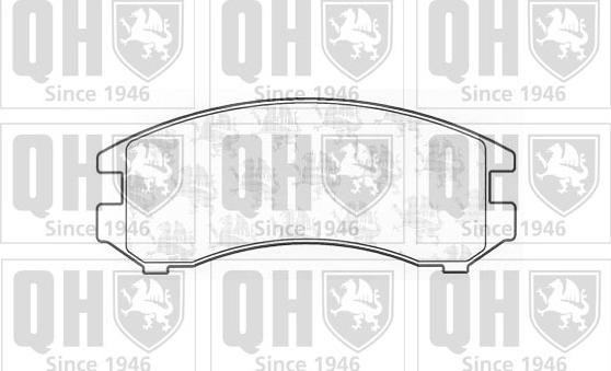 Quinton Hazell BP432 - Гальмівні колодки, дискові гальма autocars.com.ua