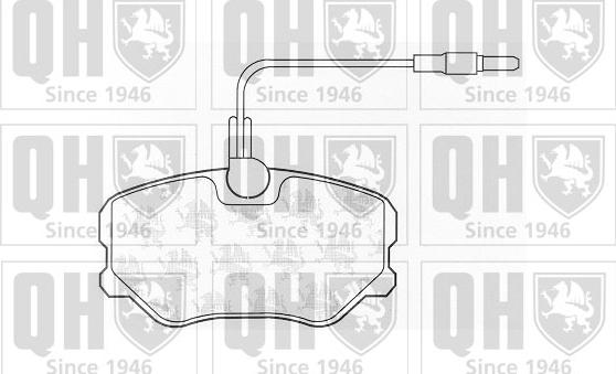 Quinton Hazell BP455 - Гальмівні колодки, дискові гальма autocars.com.ua