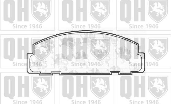 Quinton Hazell BP485 - Гальмівні колодки, дискові гальма autocars.com.ua