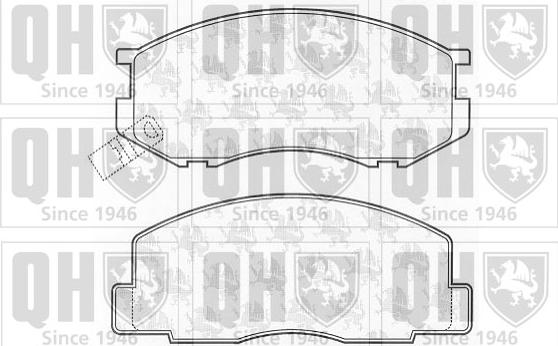 Quinton Hazell BP512 - Гальмівні колодки, дискові гальма autocars.com.ua