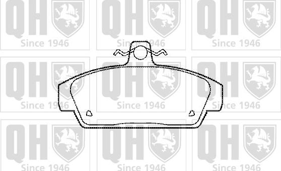 Quinton Hazell BP519 - Гальмівні колодки, дискові гальма autocars.com.ua