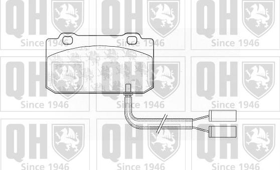 Quinton Hazell BP526 - Гальмівні колодки, дискові гальма autocars.com.ua