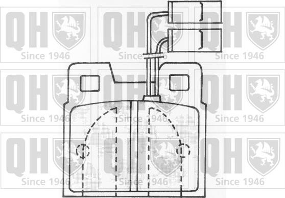 Quinton Hazell BP527 - Тормозные колодки, дисковые, комплект avtokuzovplus.com.ua